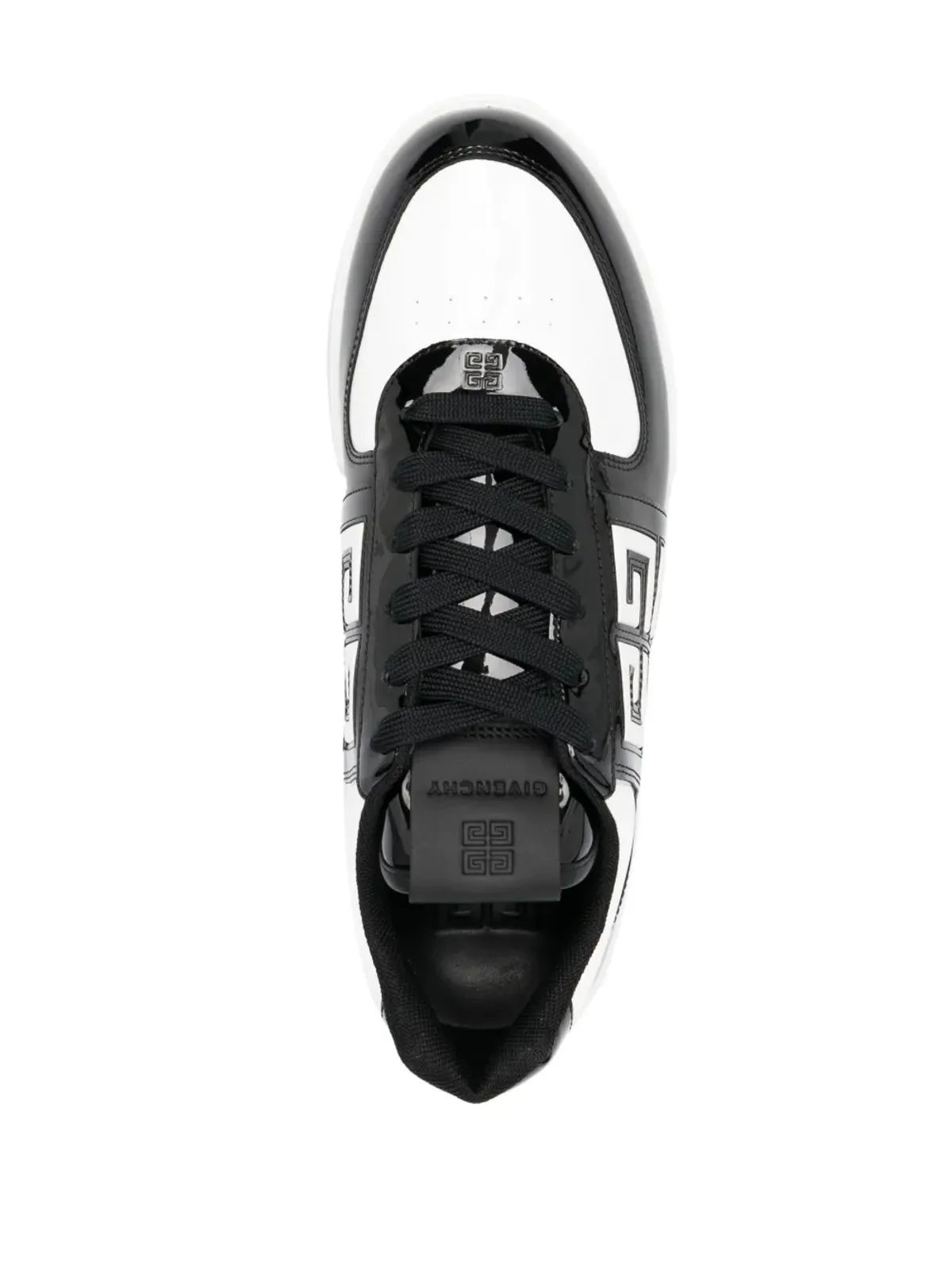 Givenchy 4Gロゴエンボス ロー・トップスニーカー - ブラック - 画像4