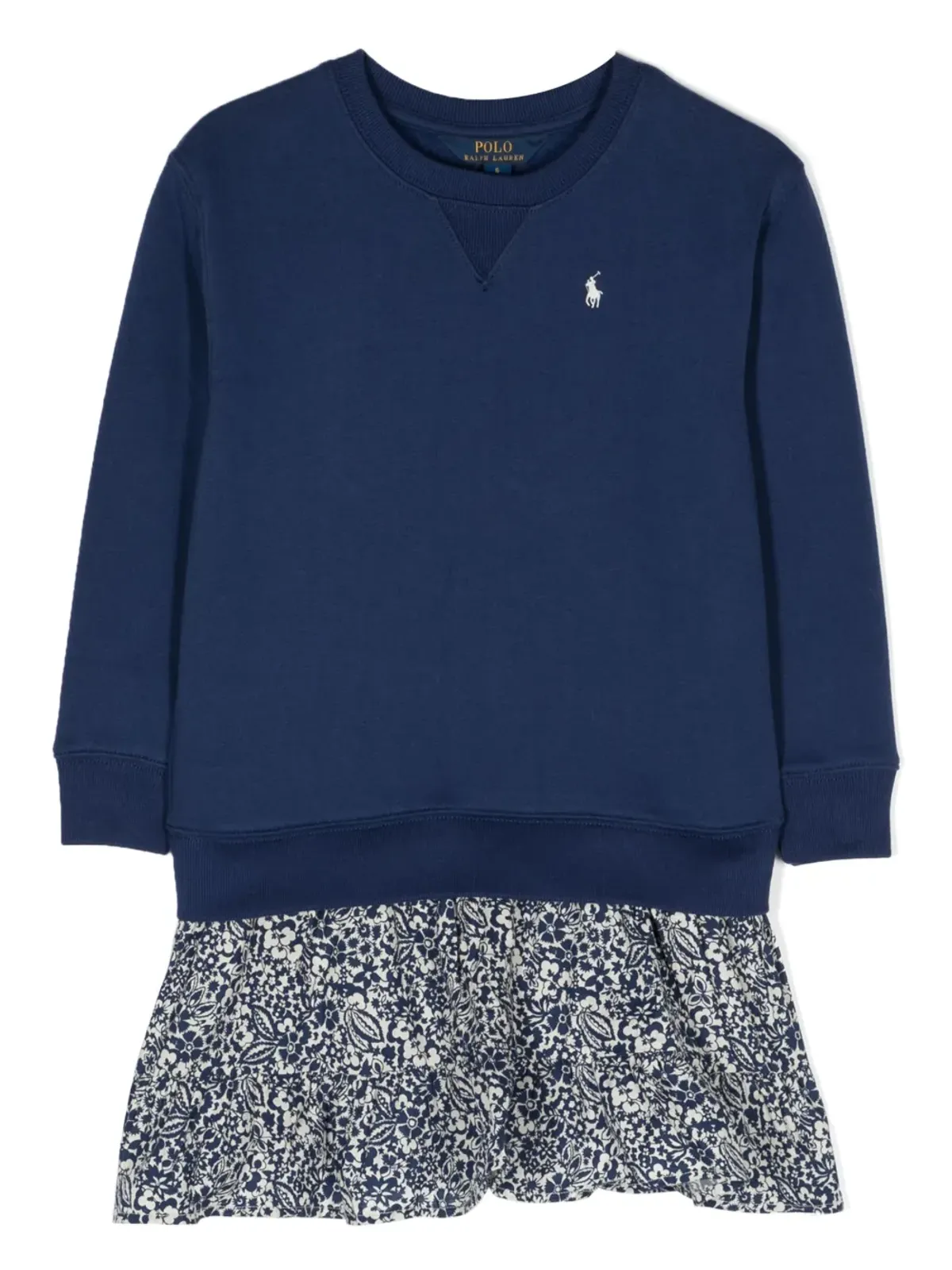 POLO RALPH LAUREN KIDS 長袖スウェットワンピース - 画像1