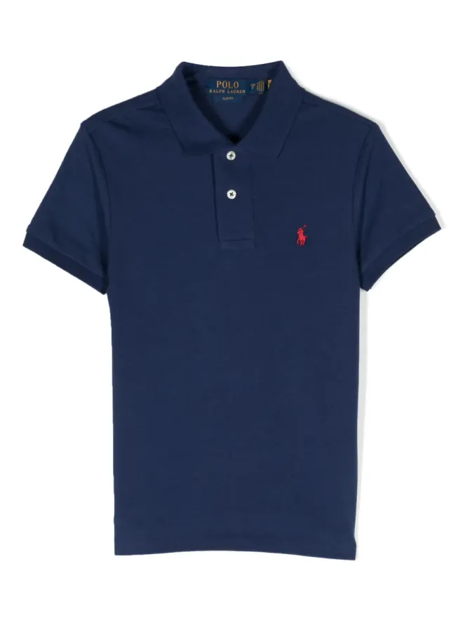 POLO RALPH LAUREN KIDS POLO RALPH LAUREN KIDS ロゴ刺繍コットンポロシャツの商品画像