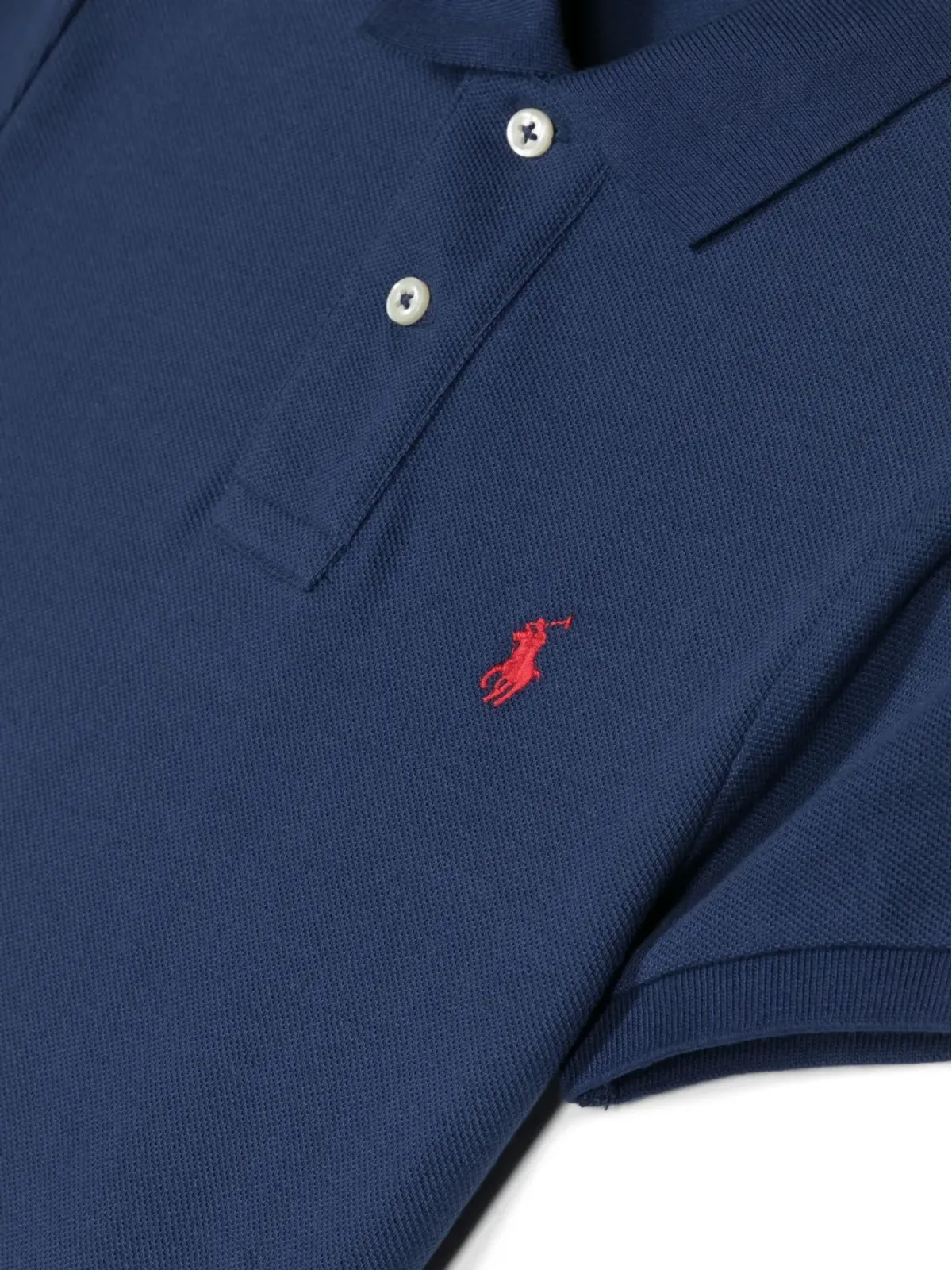 POLO RALPH LAUREN KIDS ロゴ刺繍コットンポロシャツ - 画像3