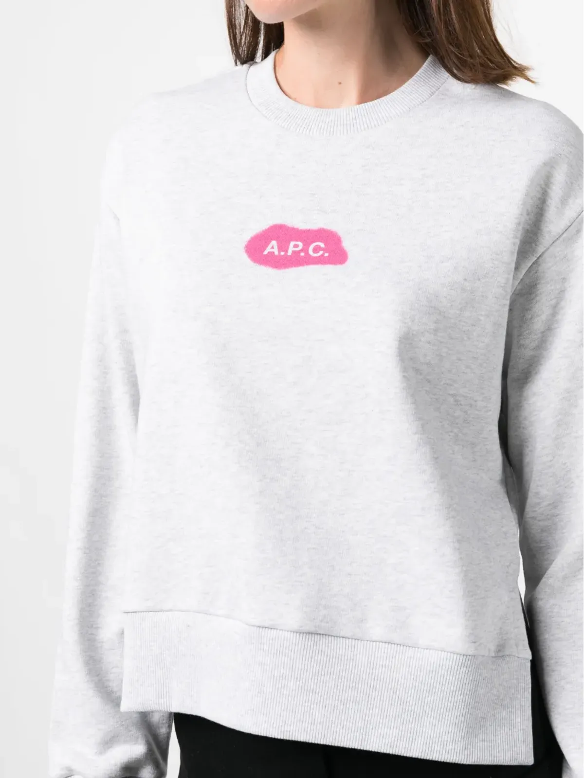 A.P.C. シビル コットン スウェットシャツ - グレー - 画像5