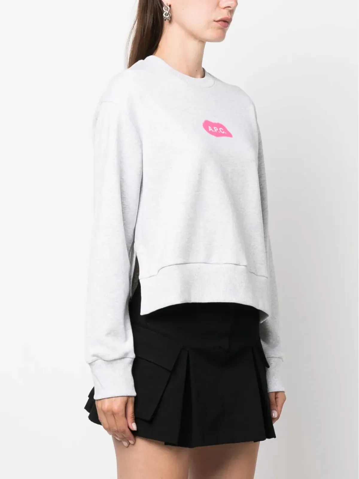 A.P.C. シビル コットン スウェットシャツ - グレー - 画像3