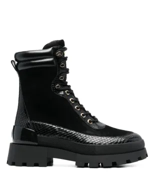 Michael Michael Kors Rowan レースアップ レザー ブーツ - Black - サムネイル1