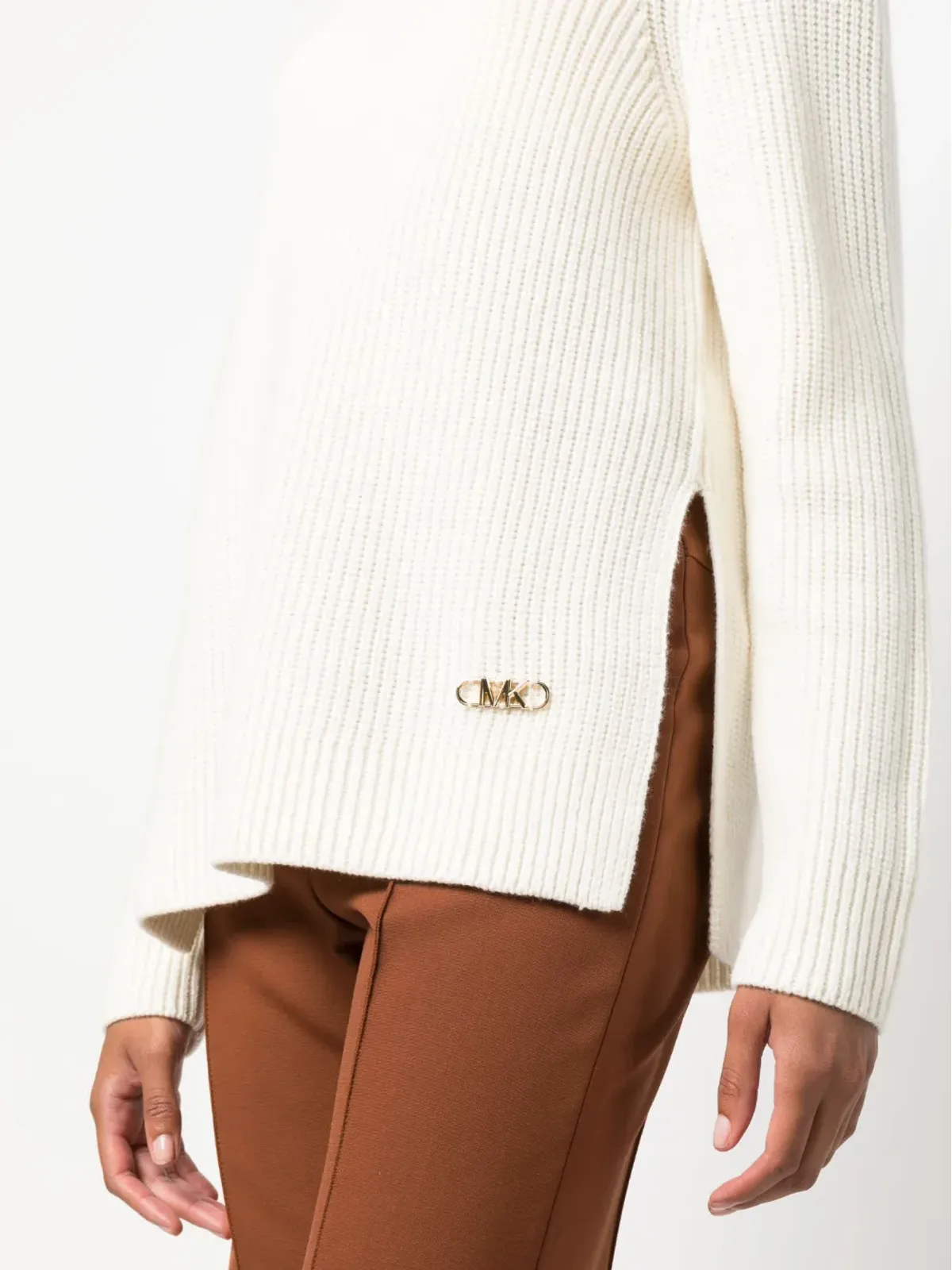 Michael Michael Kors ハイネックリブ編みニットセーター - 画像5