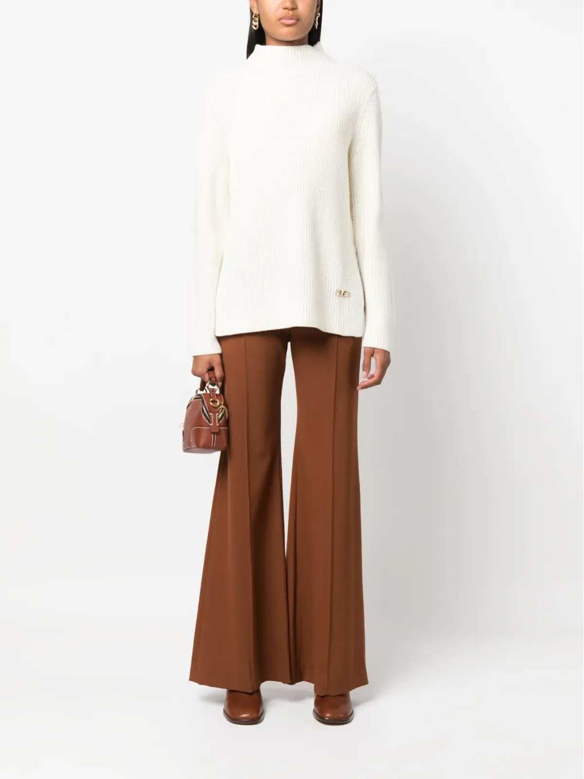Michael Michael Kors ハイネックリブ編みニットセーター - 画像2