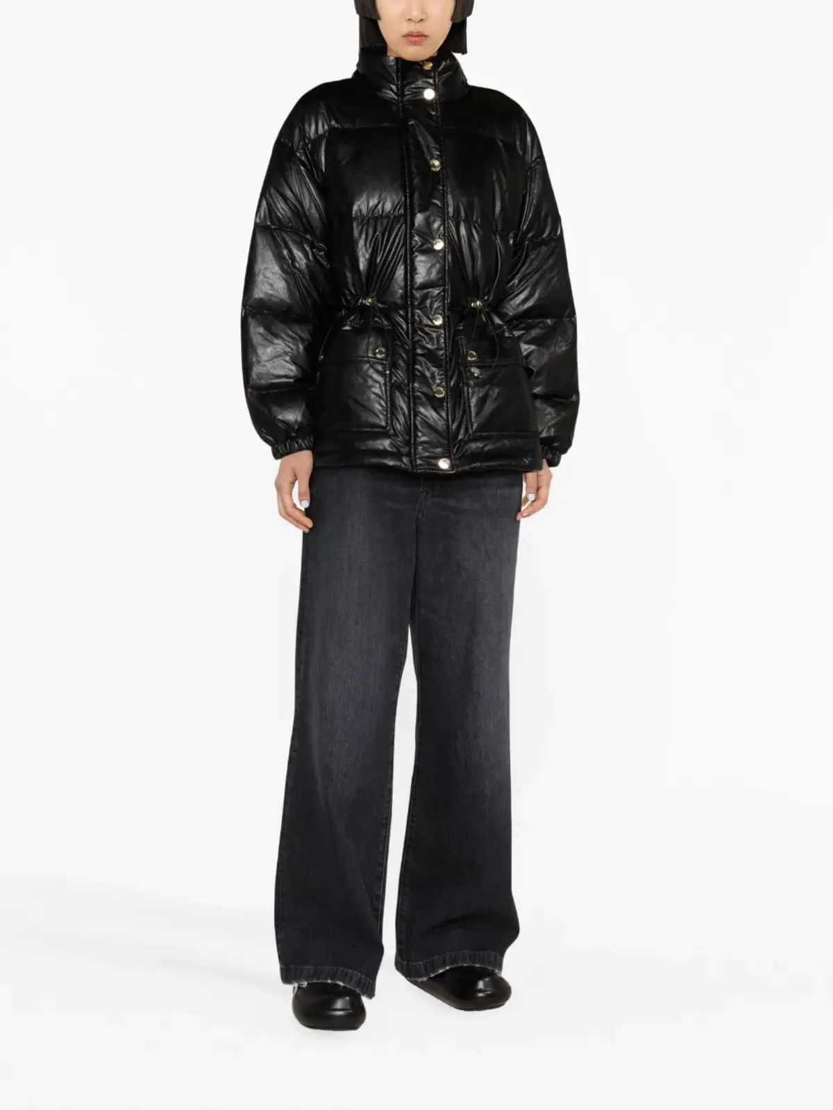 Michael Michael Kors フェイクレザー ダウンジャケット - 画像2