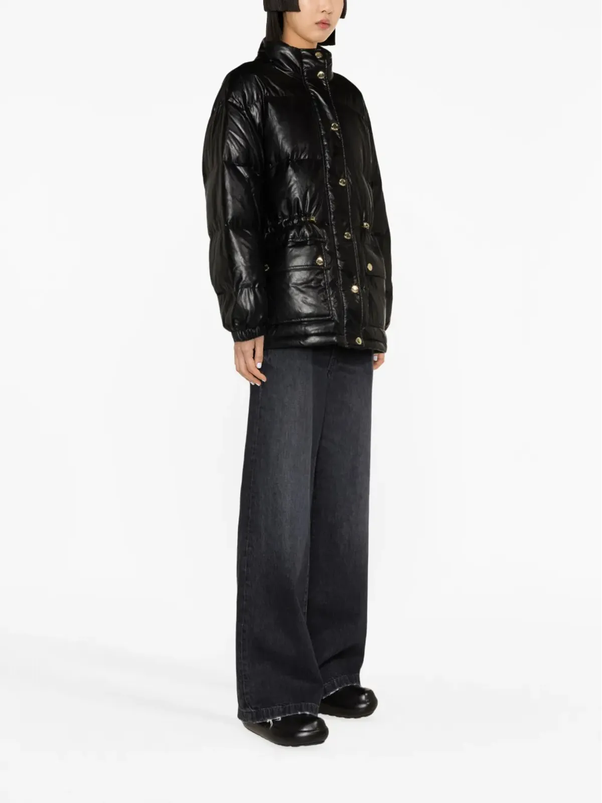 Michael Michael Kors フェイクレザー ダウンジャケット - 画像4