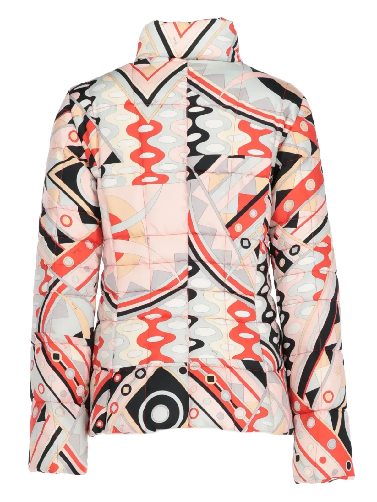 PUCCI Pre-Owned 2000 geometric-print puffer jacket - Neutrals - 画像2