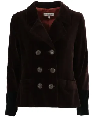 Saint Laurent Pre-Owned 1990年ベルベット ダブルブレストジャケット - サムネイル1