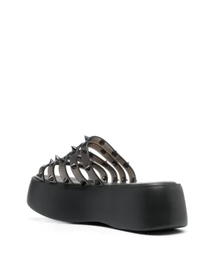 Jean Paul Gaultier x Melissa Punk Love Becky プラットフォームサンダル ブラック - サムネイル3
