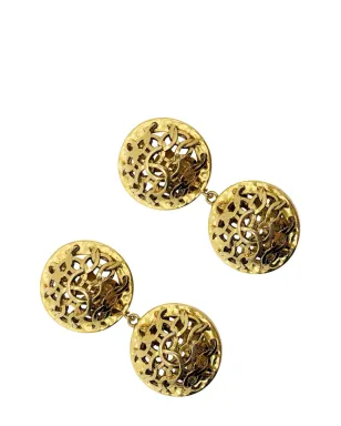 Jennifer Gibson Jewellery ヴィンテージ シャネル ダブル・オーブ ステートメント ロゴ イヤリング 1980年代 - サムネイル2