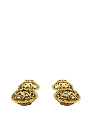 Jennifer Gibson Jewellery ヴィンテージ シャネル ダブル・オーブ ステートメント ロゴ イヤリング 1980年代 - サムネイル4