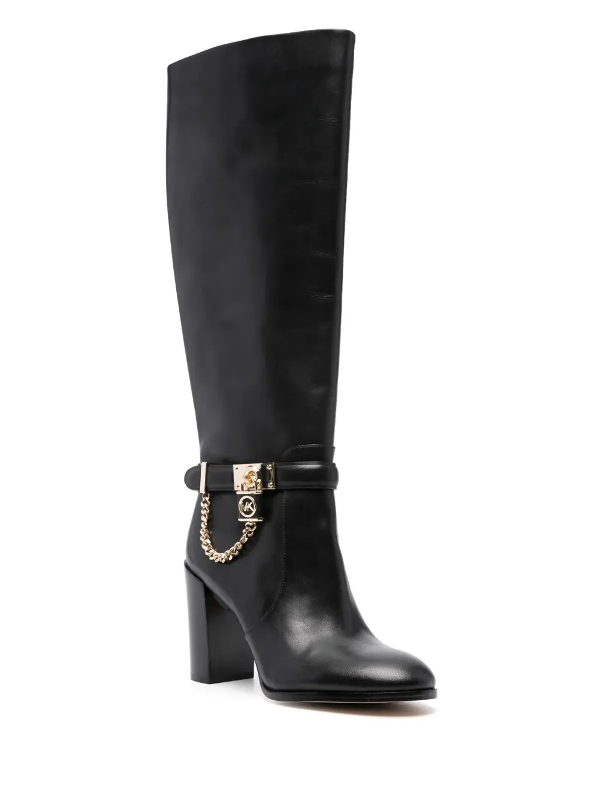 Michael Michael Kors Hamilton 100mm レザー ブーツ（ブラック） - 画像2