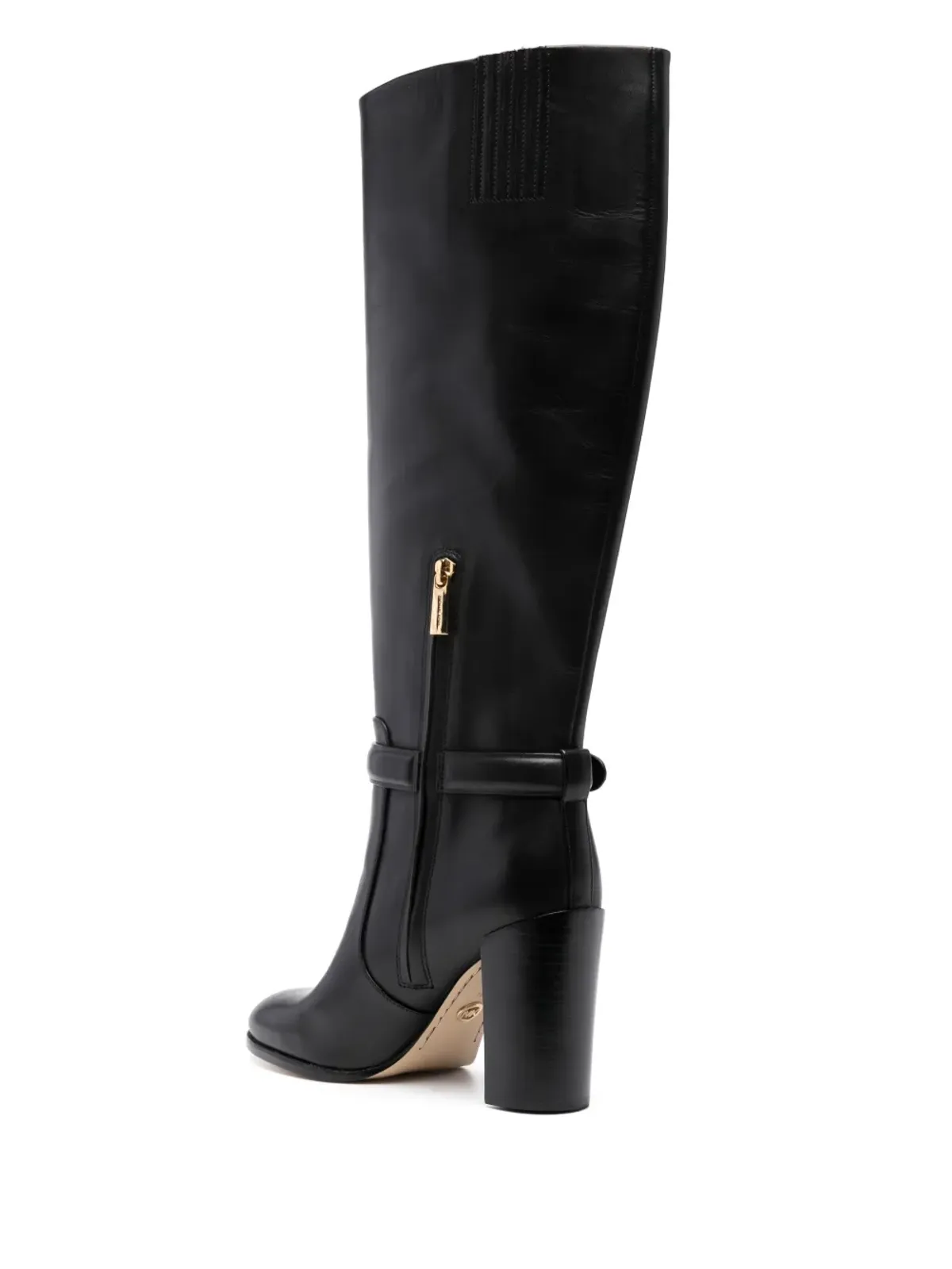Michael Michael Kors Hamilton 100mm レザー ブーツ（ブラック） - 画像3