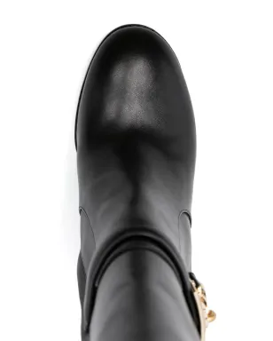 Michael Michael Kors Hamilton 100mm レザー ブーツ（ブラック） - サムネイル4