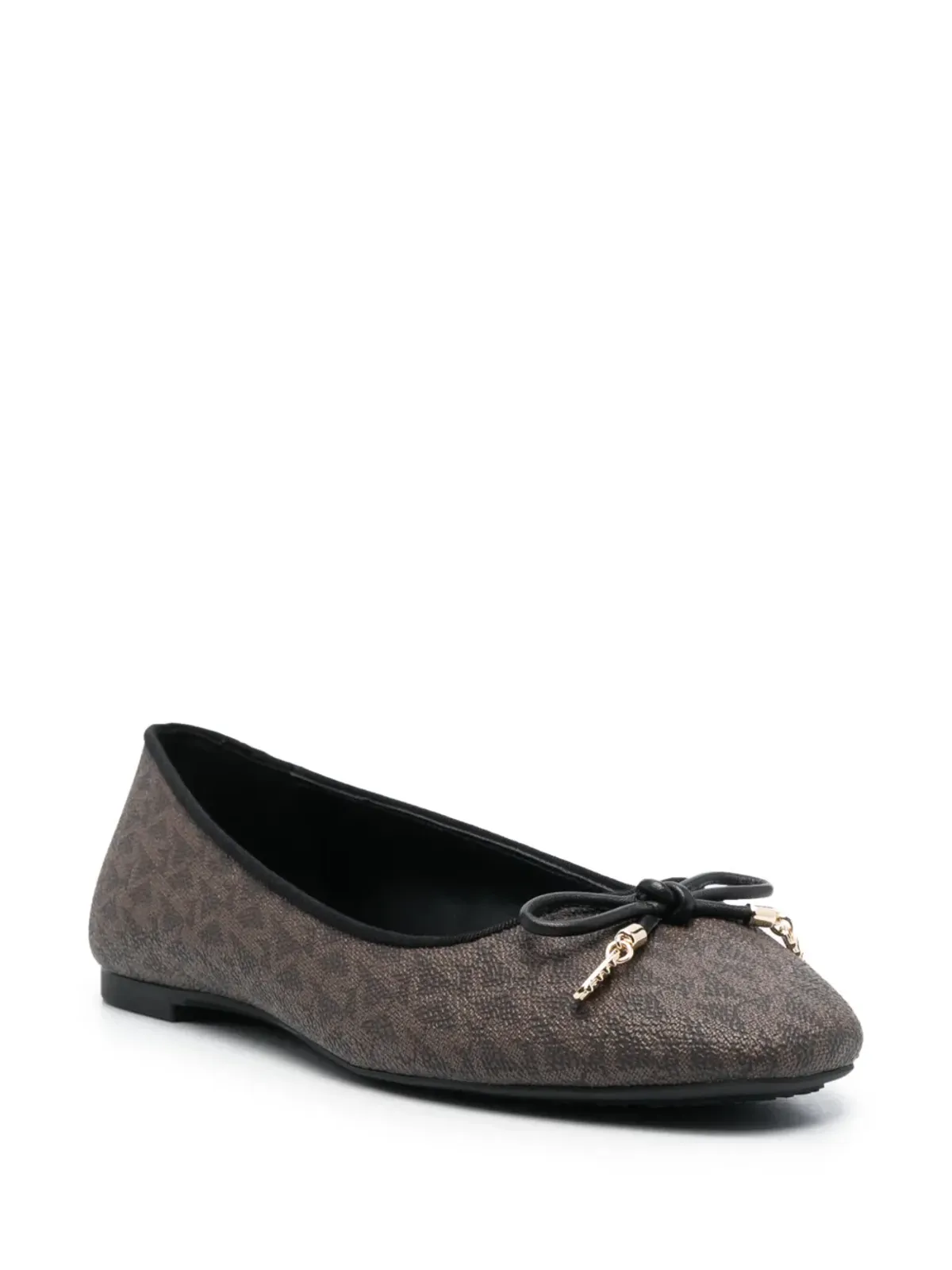 Michael Michael Kors Nori leather ballerina shoes - Brown - 画像2