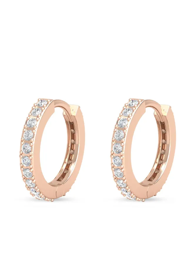 VEYNOU VEYNOU 14k recycled rose gold and diamond ハグイヤリングの商品画像