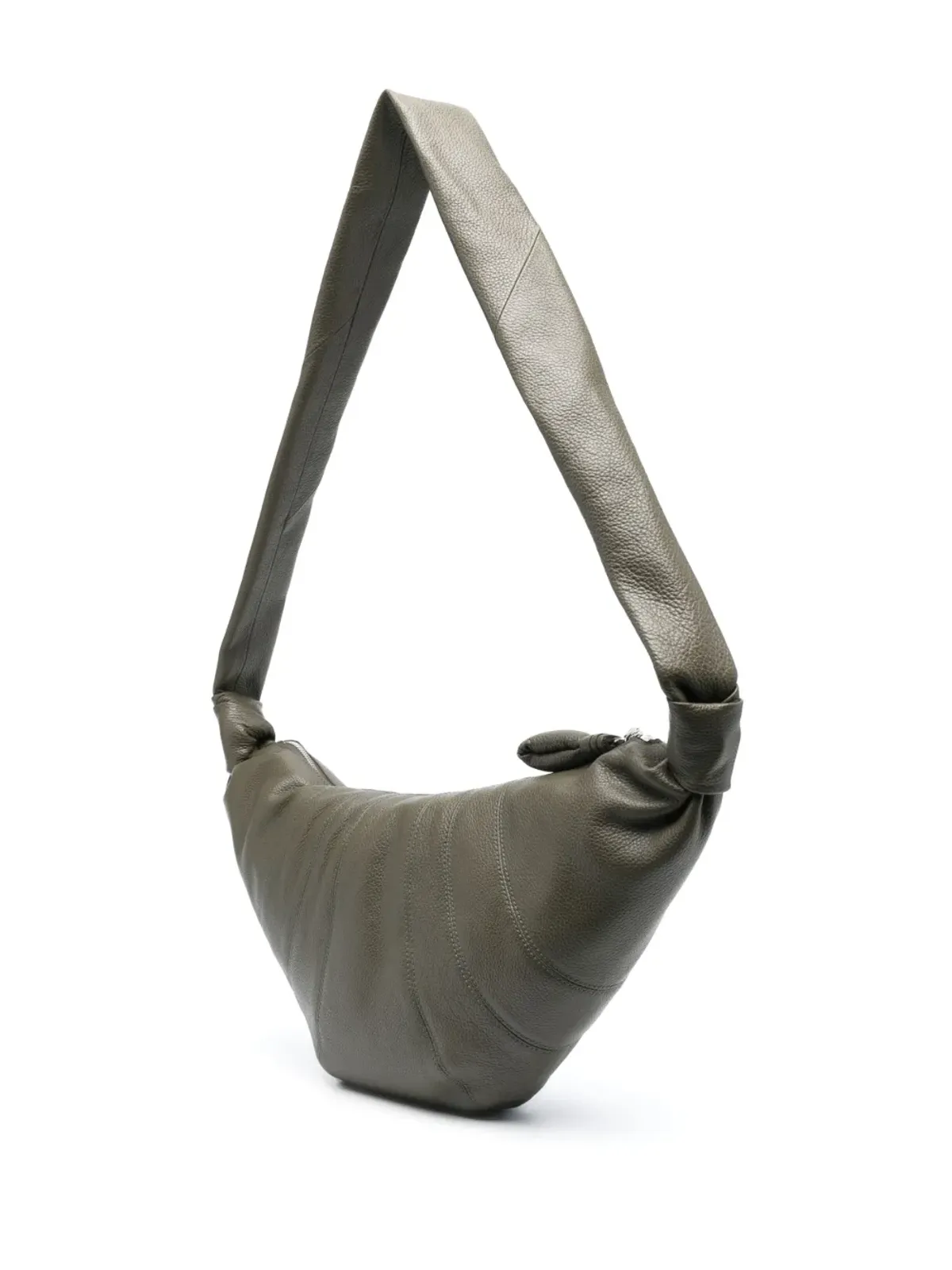 LEMAIRE Croissant leather shoulder bag - Green - 画像3