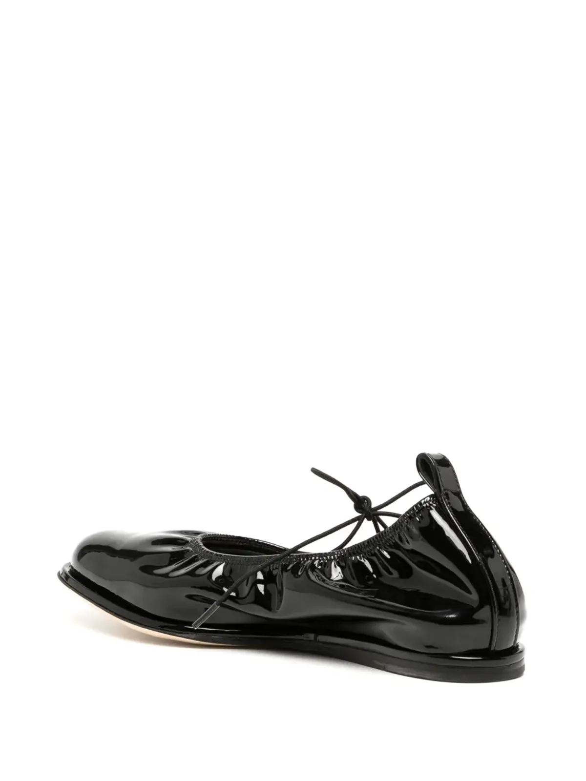 Simone Rocha ハートトゥ パテントレザー バレリーナシューズ - 画像3