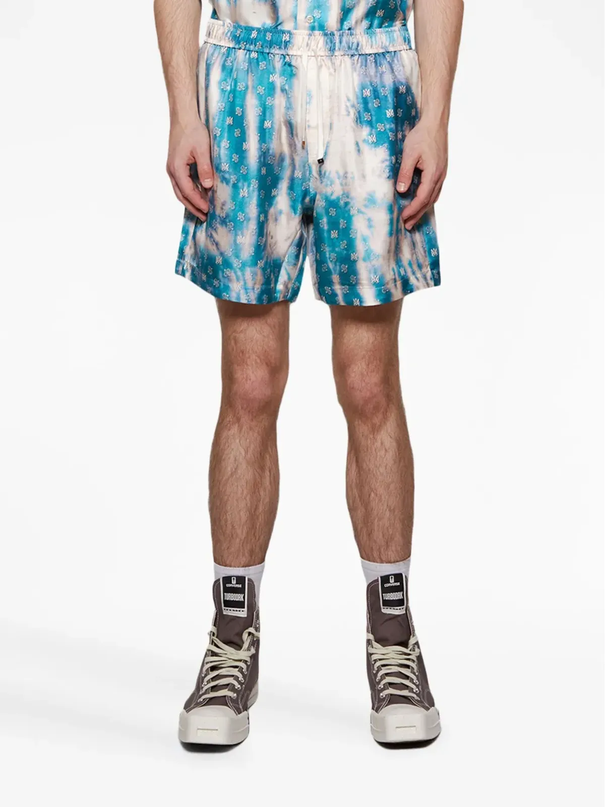 AMIRI モノグラムプリント・エラスティックウエストショーツ - 画像3
