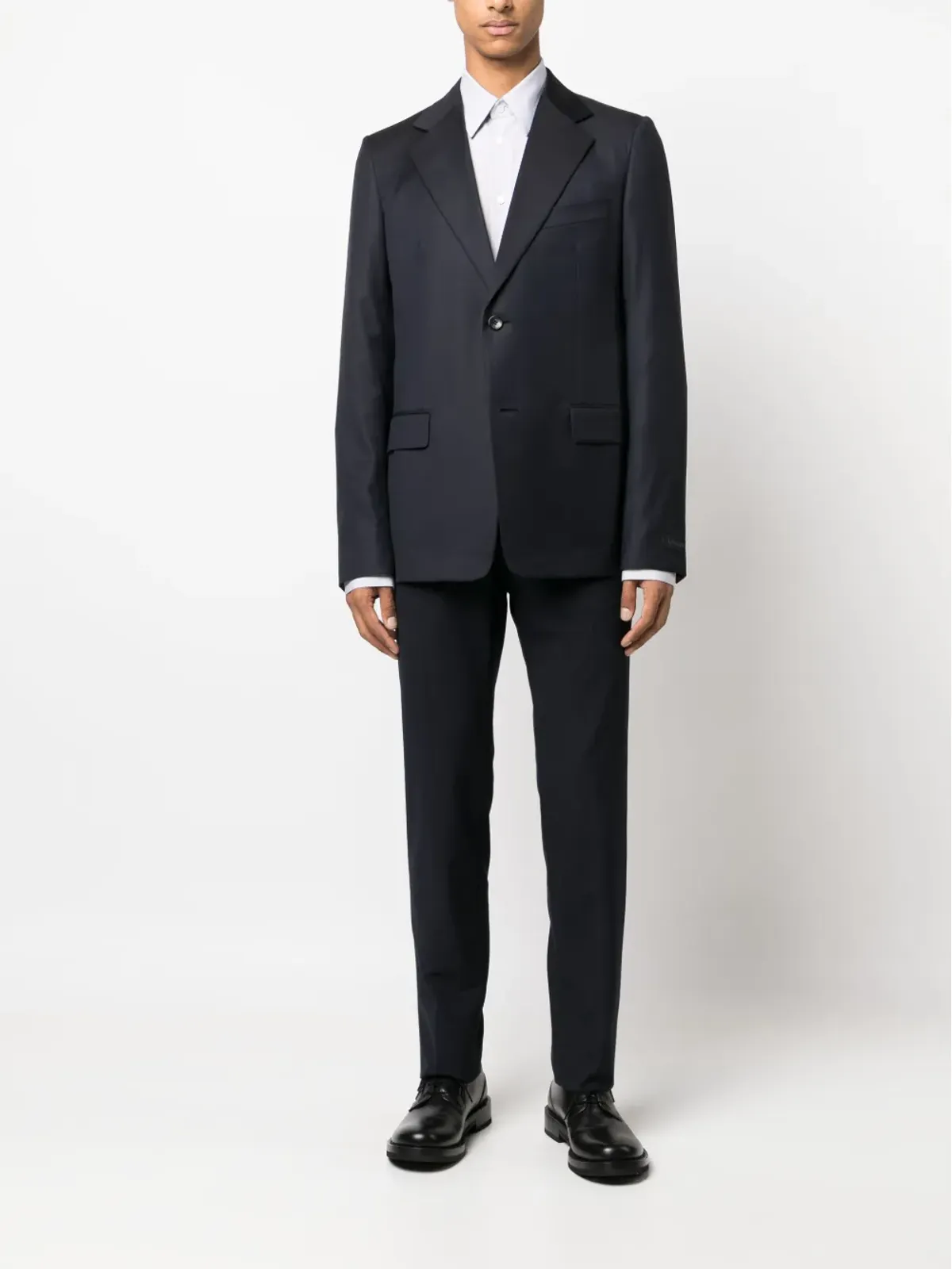 Lanvin グリッド柄コットンシャツ - グレー - 画像2