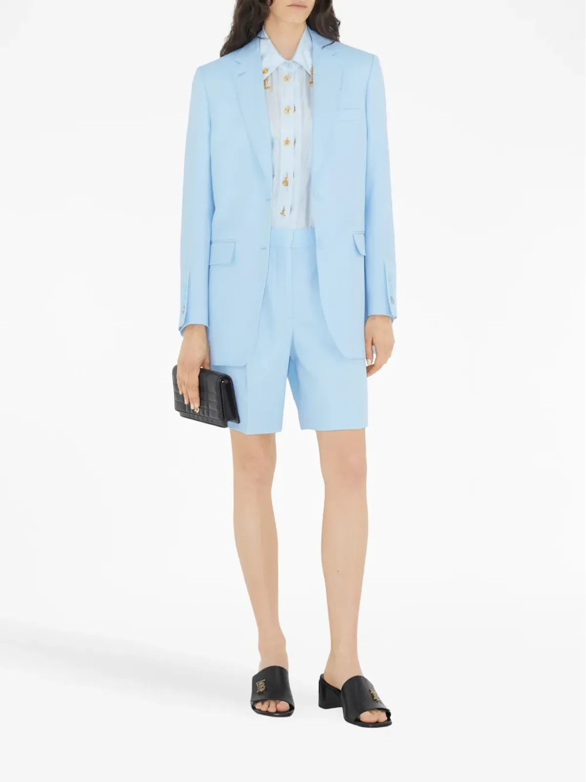 Burberry シングルブレスト ウールブレザー - 画像2