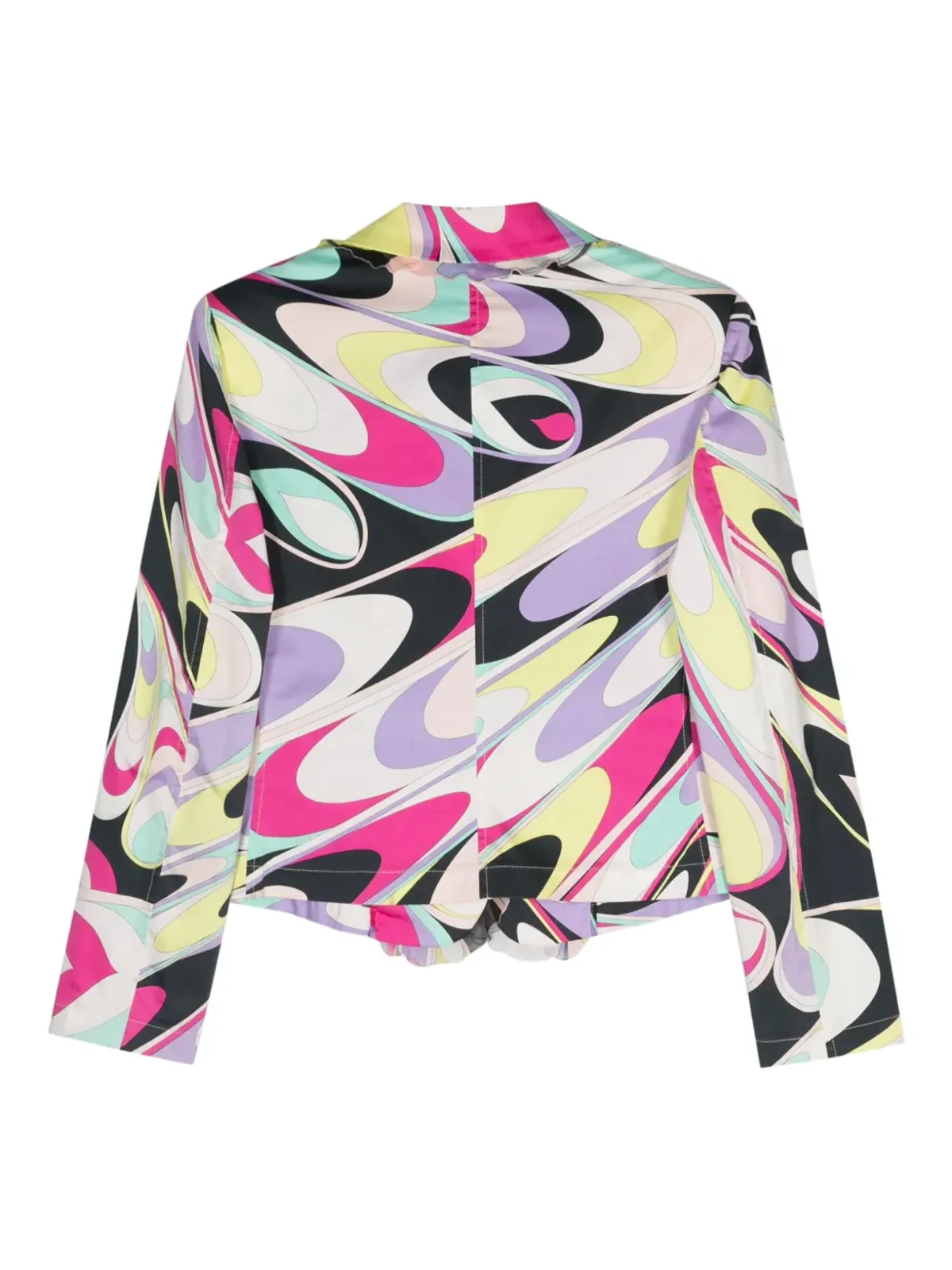 PUCCI Pre-Owned 2000s Iride-print シングルブレストブレザー - ピンク - 画像2