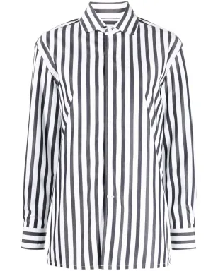 Ralph Lauren Collection ストライプ柄コットンシャツ ブルー - サムネイル1