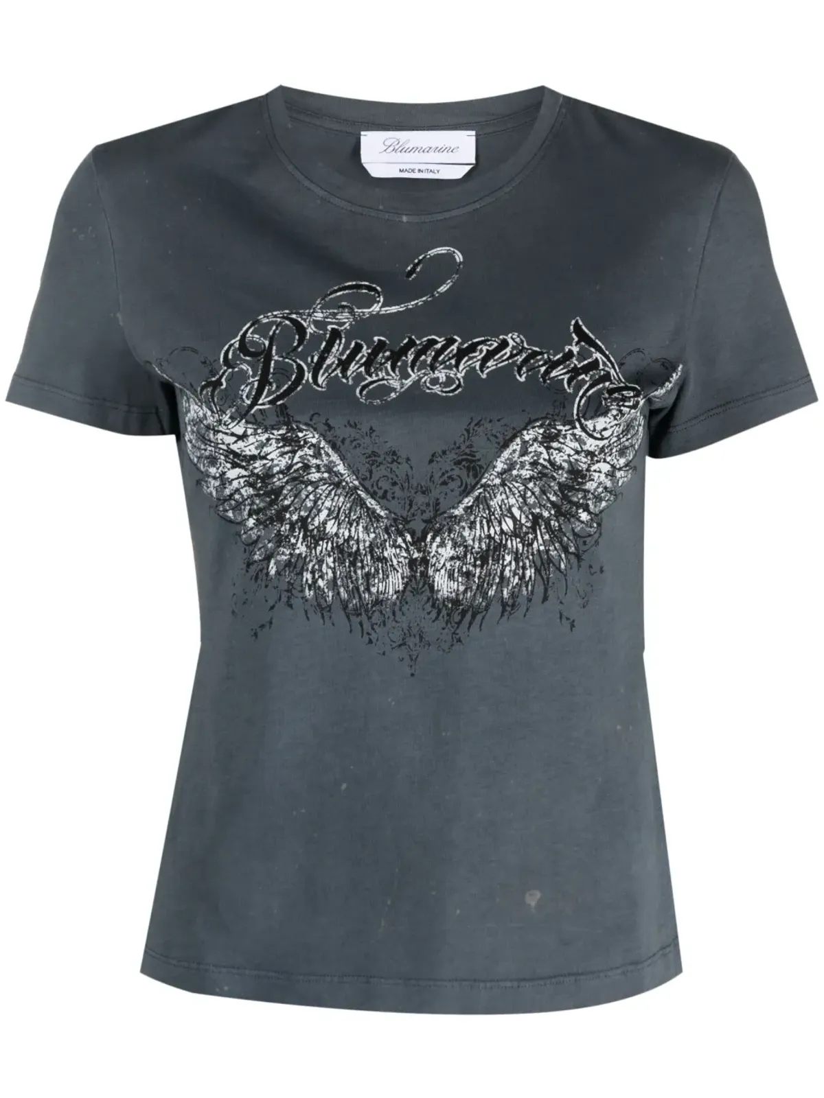 Blumarine ロゴプリント入りコットンTシャツ - 画像1