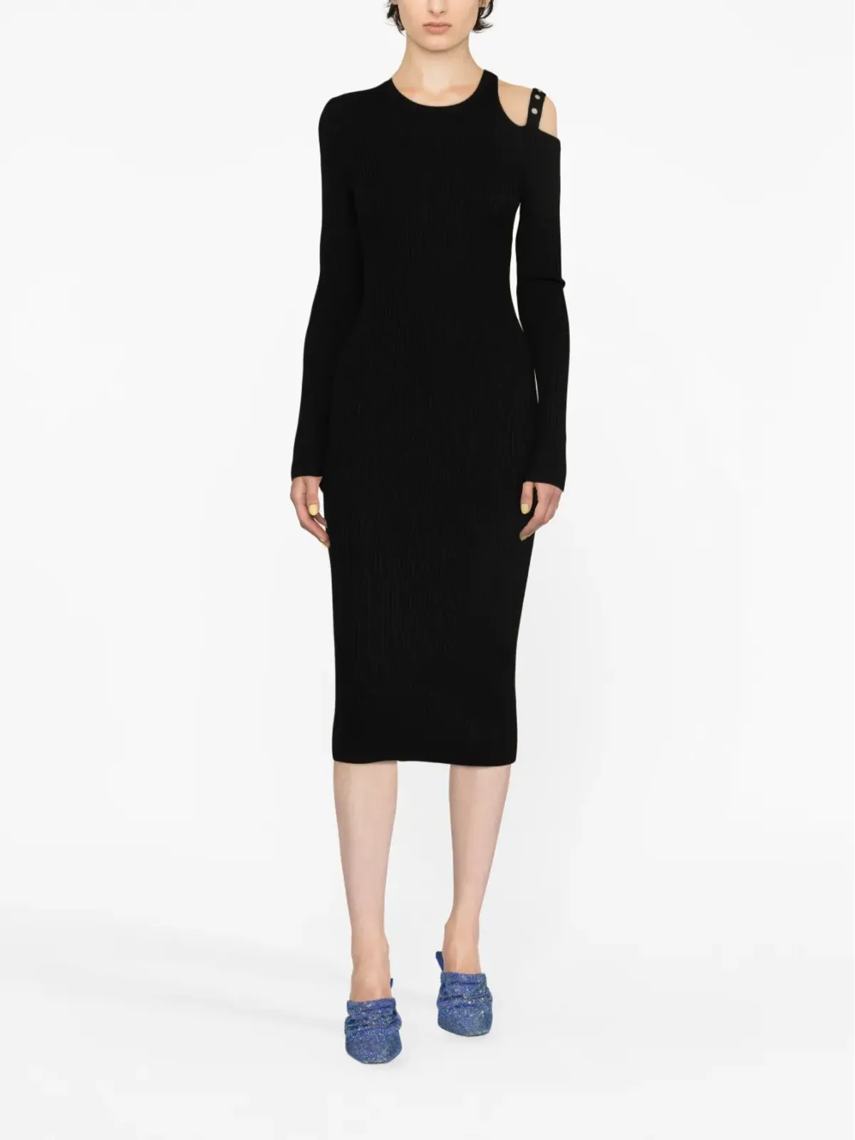 Blumarine アイレット装飾のカットアウトドレス - 画像2