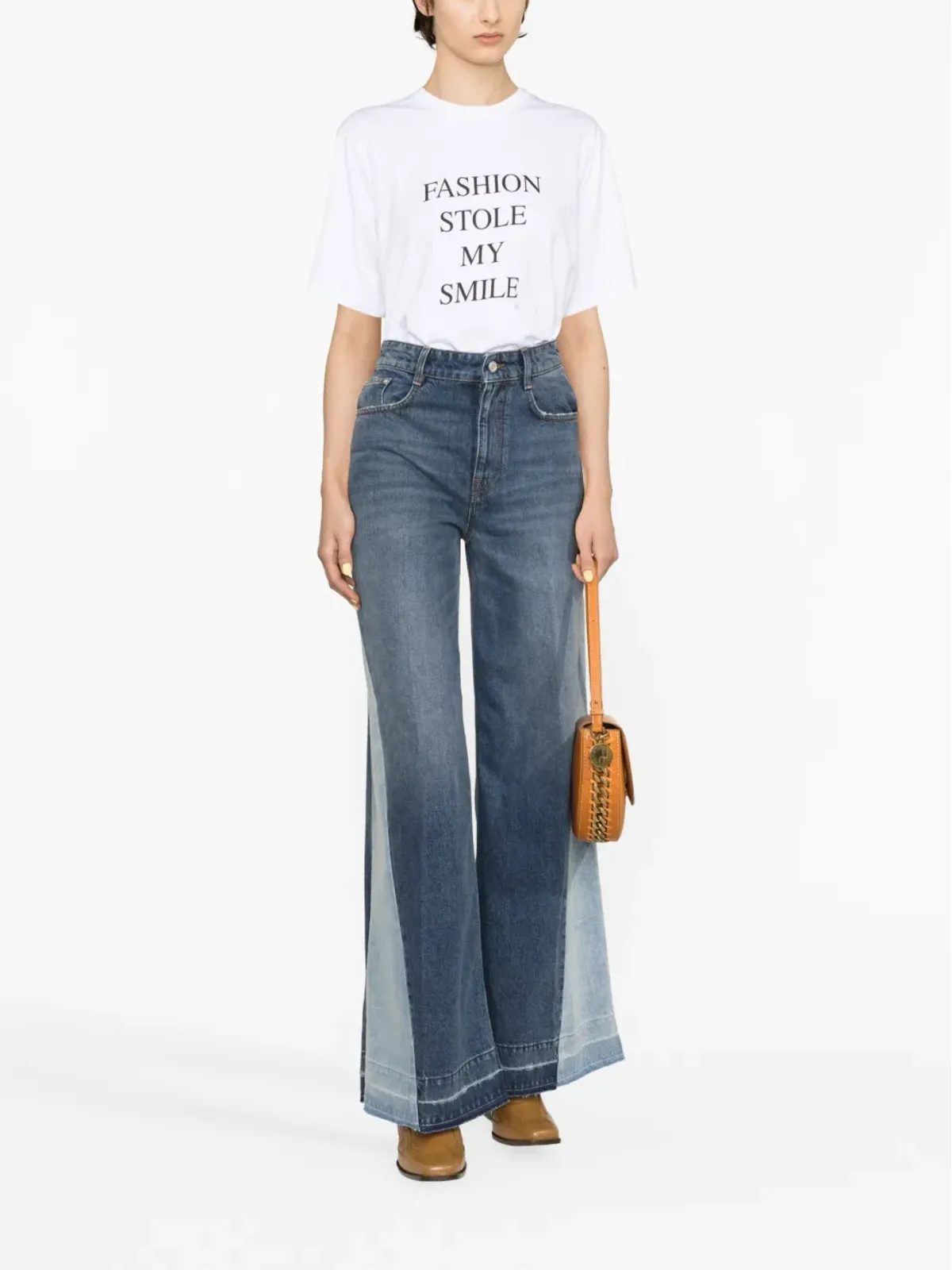 Victoria Beckham スローガンプリント オーガニックコットン Tシャツ - 画像2