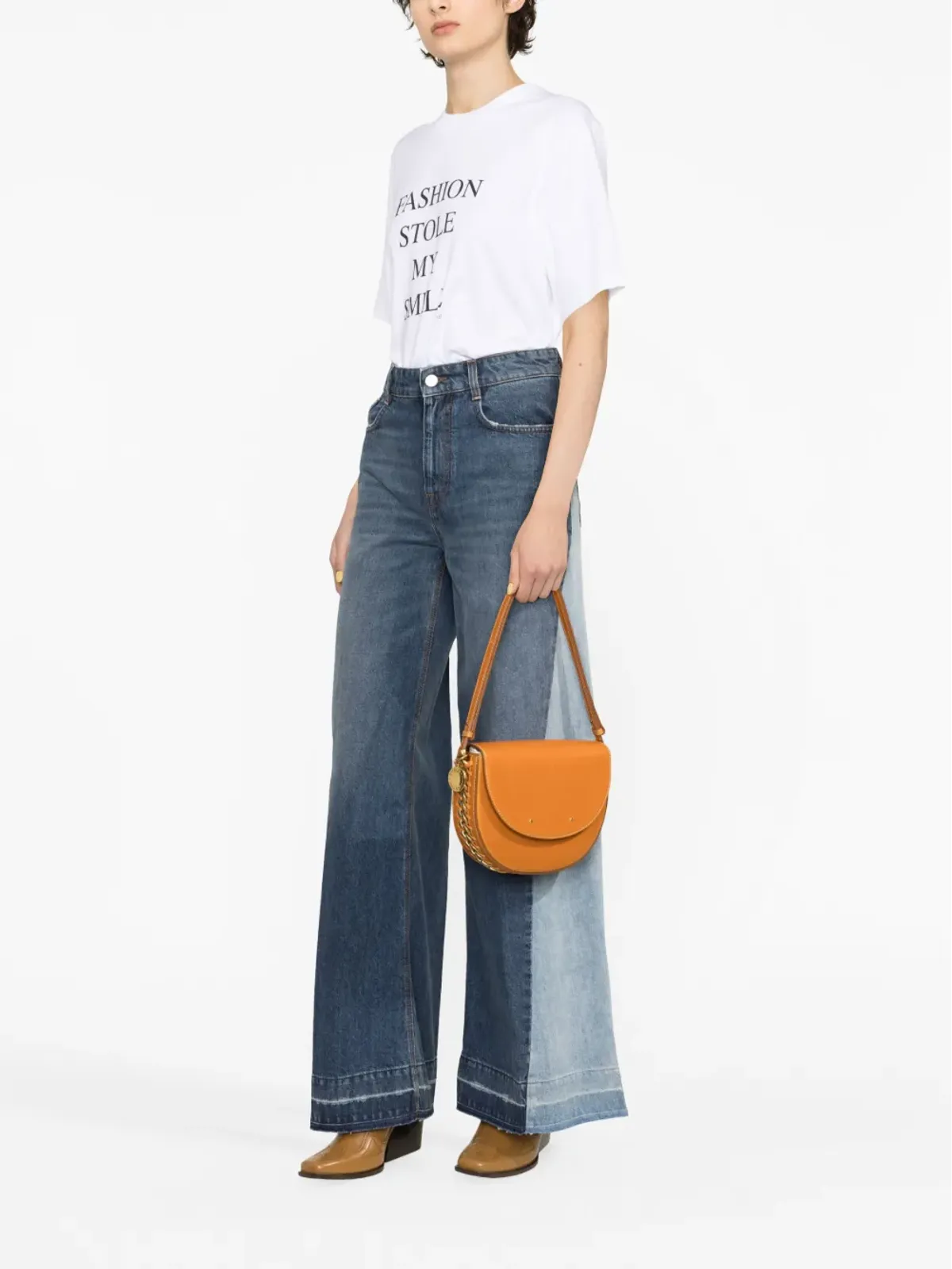 Victoria Beckham スローガンプリント オーガニックコットン Tシャツ - 画像4