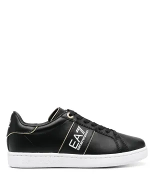 Ea7 Emporio Armani ロゴプリント レザー スニーカー - サムネイル1