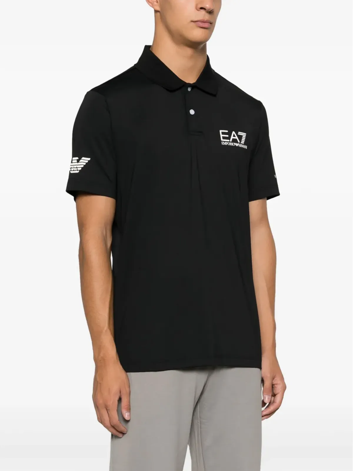 Ea7 Emporio Armani ロゴプリント ポロシャツ - 画像3