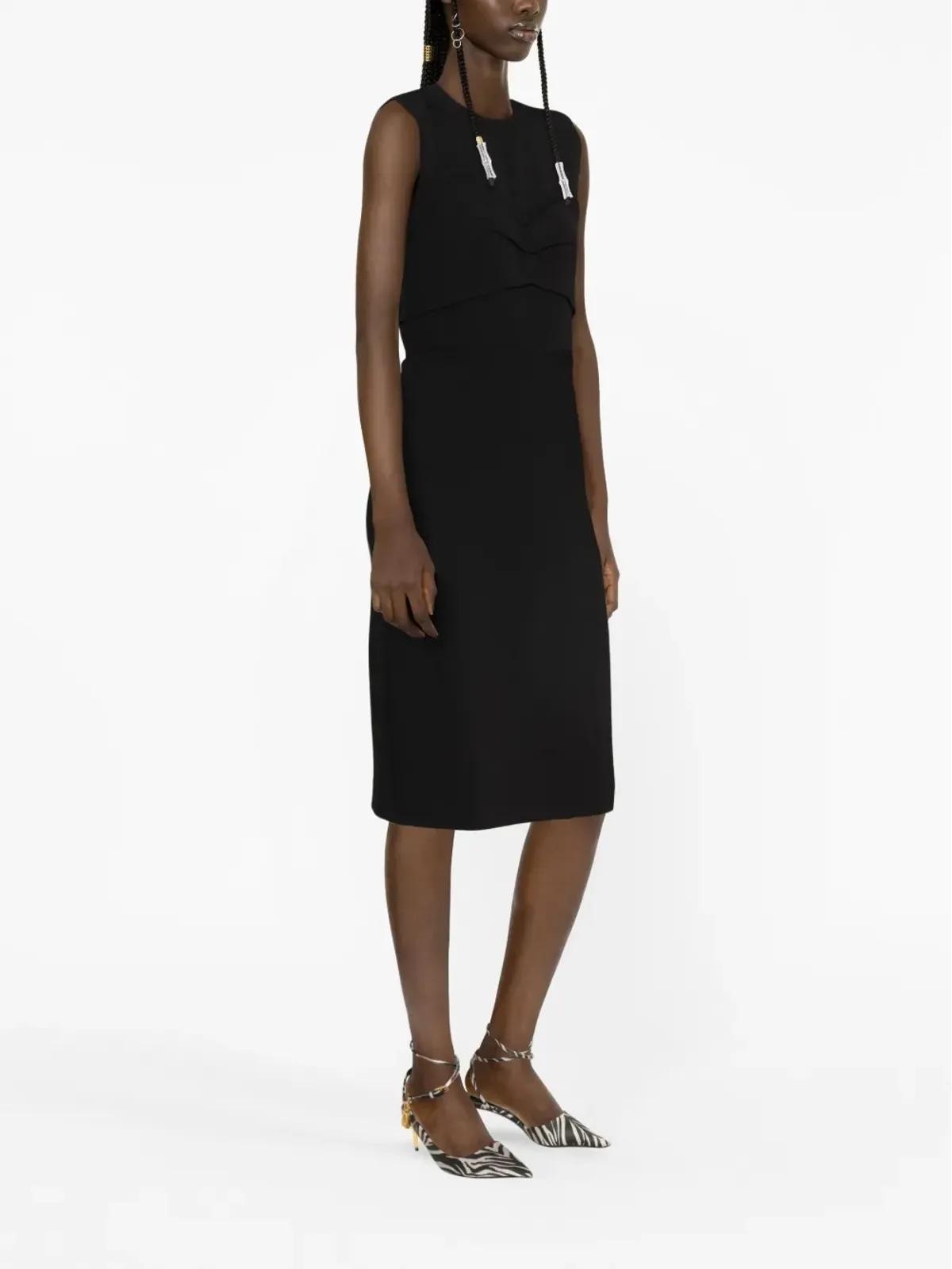 Sportmax オープンバック ノースリーブドレス - 画像2