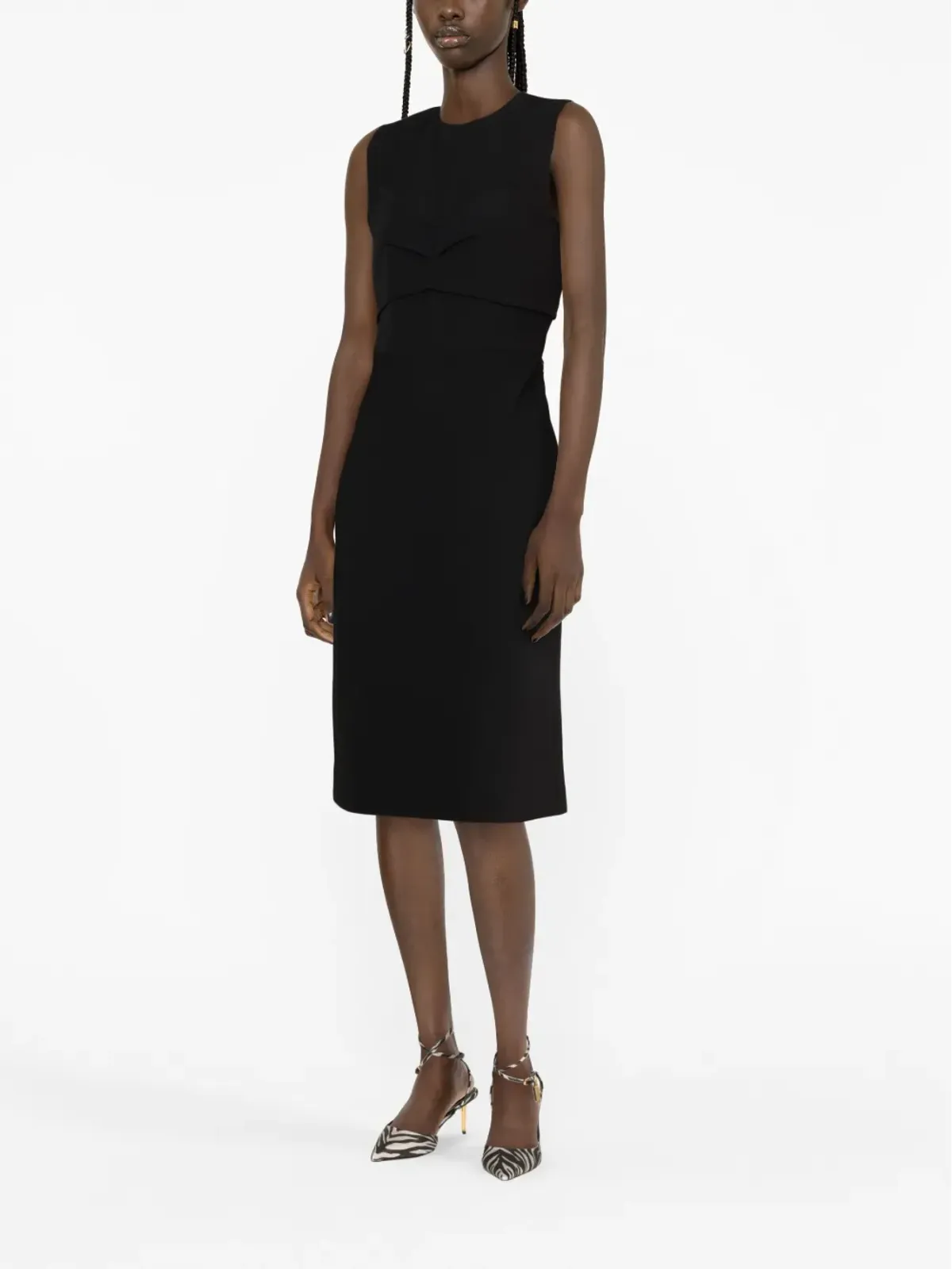 Sportmax オープンバック ノースリーブドレス - 画像4