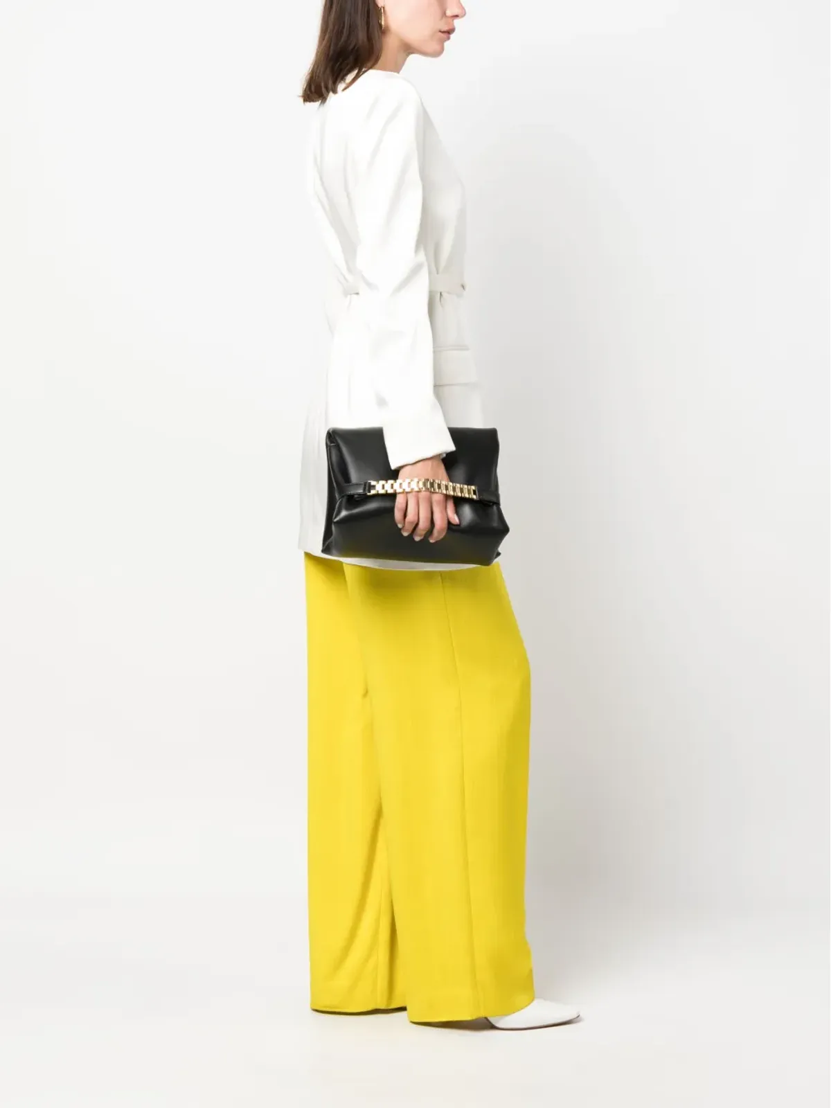 Victoria Beckham チェーンポーチ レザー クラッチ - 画像2