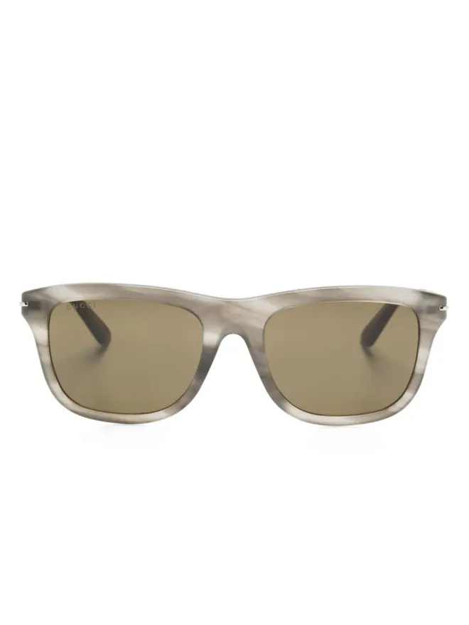 Gucci Eyewear Gucci Eyewear 着色レンズ スクエアフレーム サングラスの商品画像