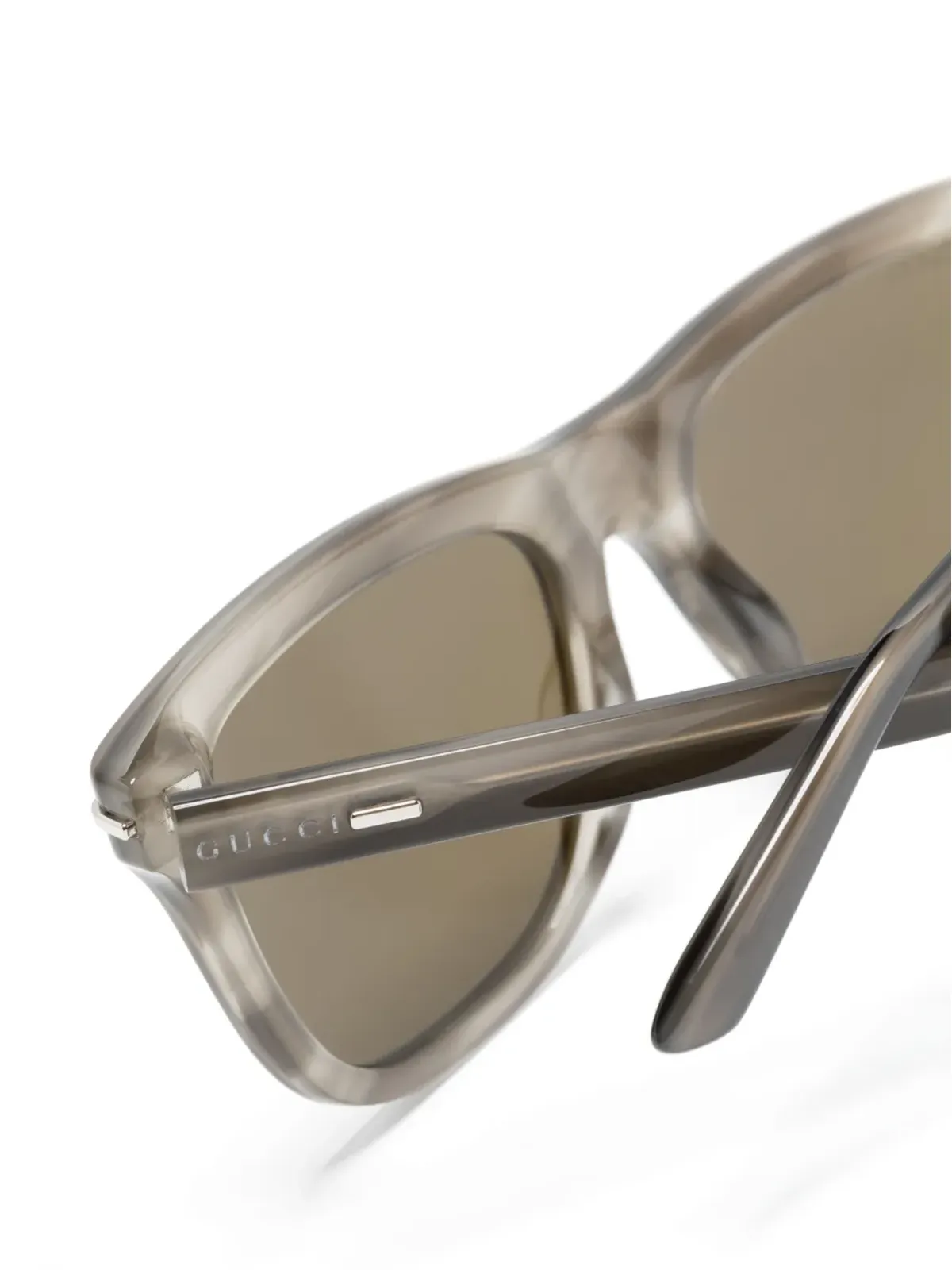 Gucci Eyewear 着色レンズ スクエアフレーム サングラス - 画像3