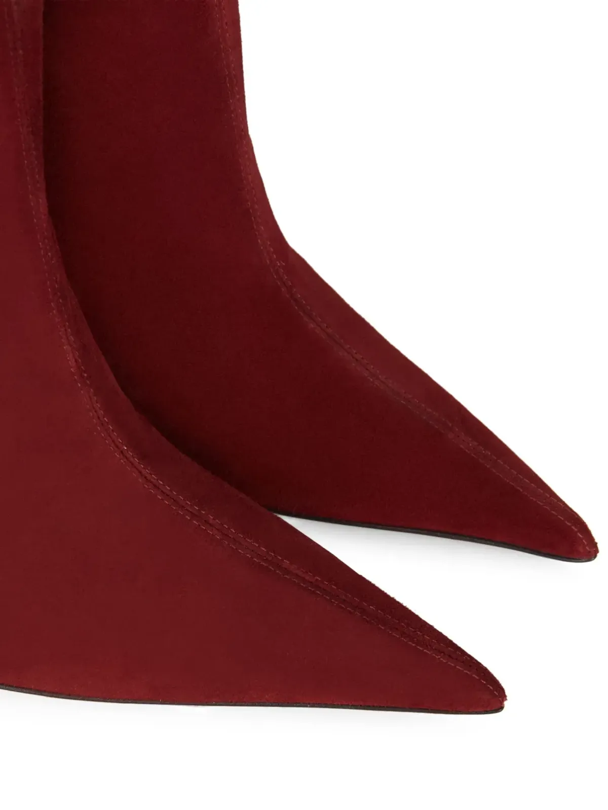 Alexandre Vauthier ポインテッドトゥ スエード ブーツ - 画像4