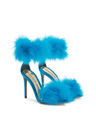 Alexandre Vauthier Veronica 105mm 羽毛ディテール付きサンダル - サムネイル2