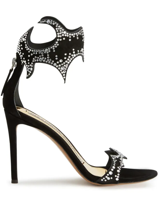 Alexandre Vauthier Alexandre Vauthier Betsy クリスタル装飾サンダル - ブラックの商品画像