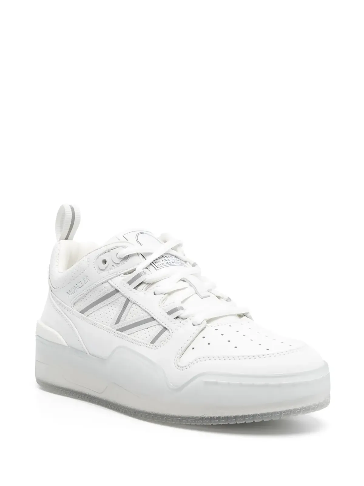 Moncler Pivot ロー・トップ レザー スニーカー - ホワイト - 画像2