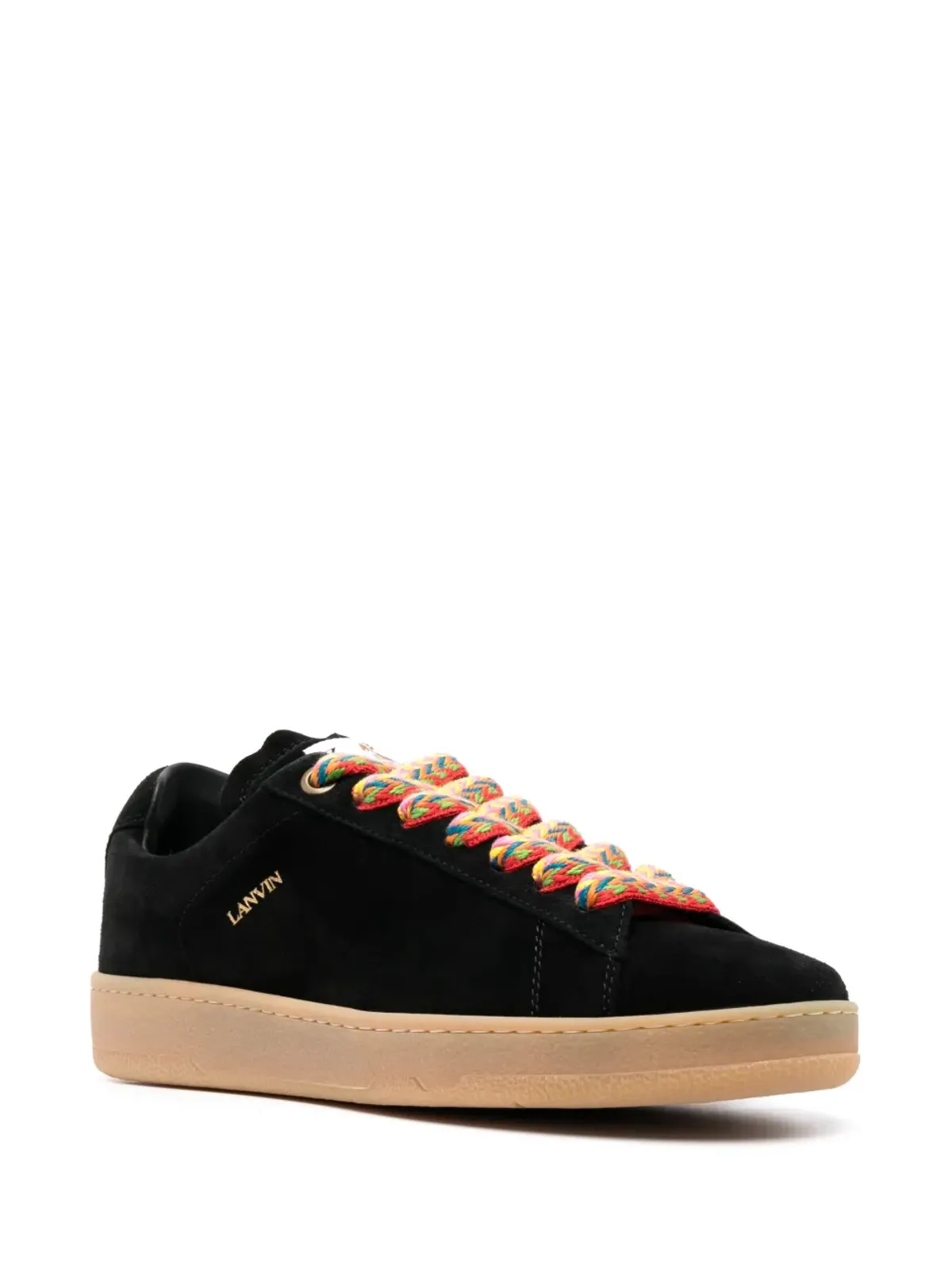 Lanvin スエード ロー・トップ スニーカー - ブラック - 画像2
