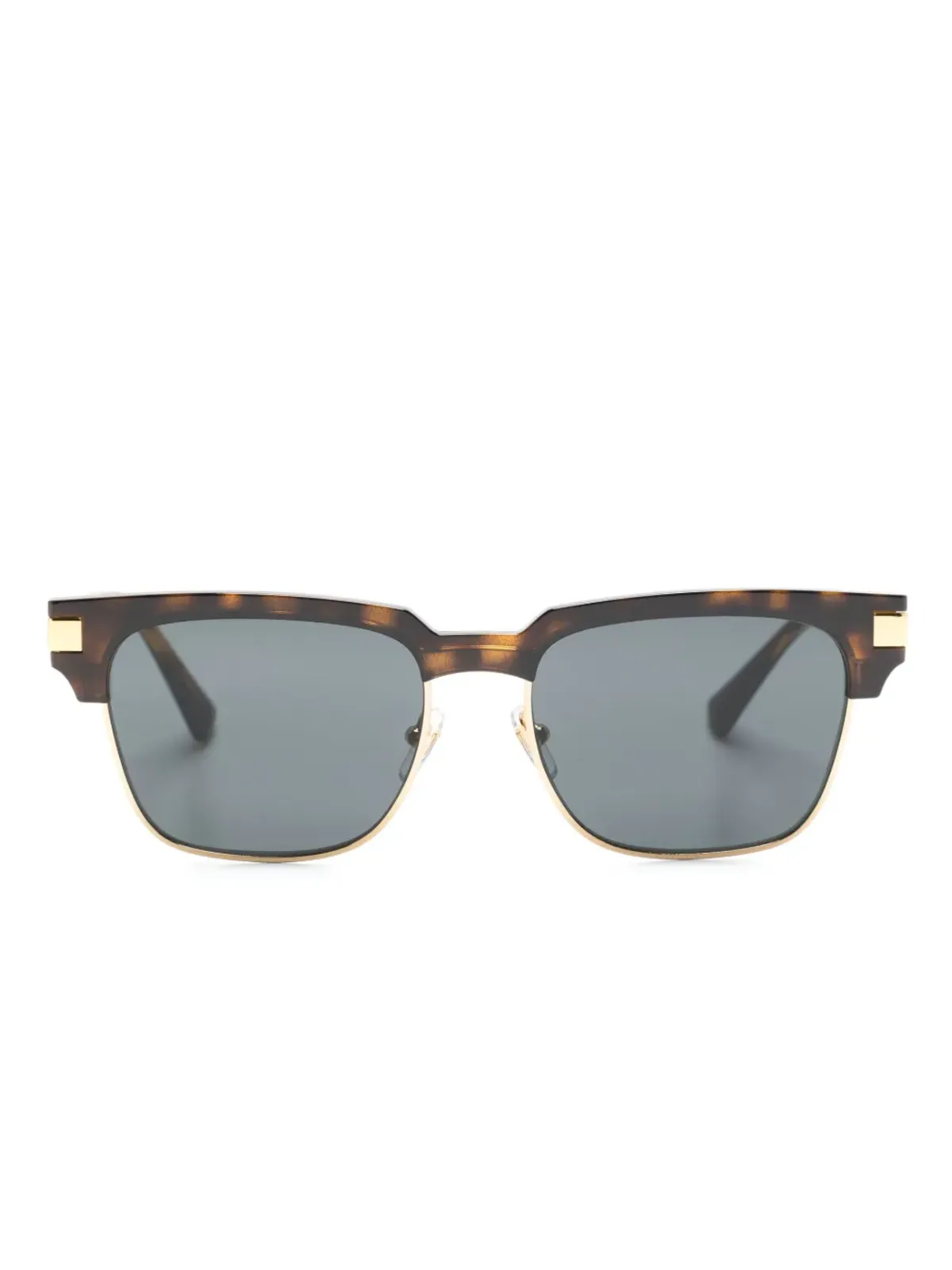 Versace Eyewear ロゴディテール スクエアフレーム サングラス - 画像1