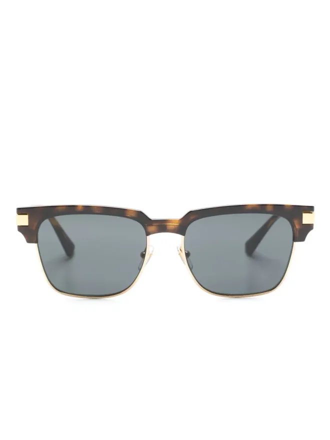 Versace Eyewear Versace Eyewear ロゴディテール スクエアフレーム サングラスの商品画像