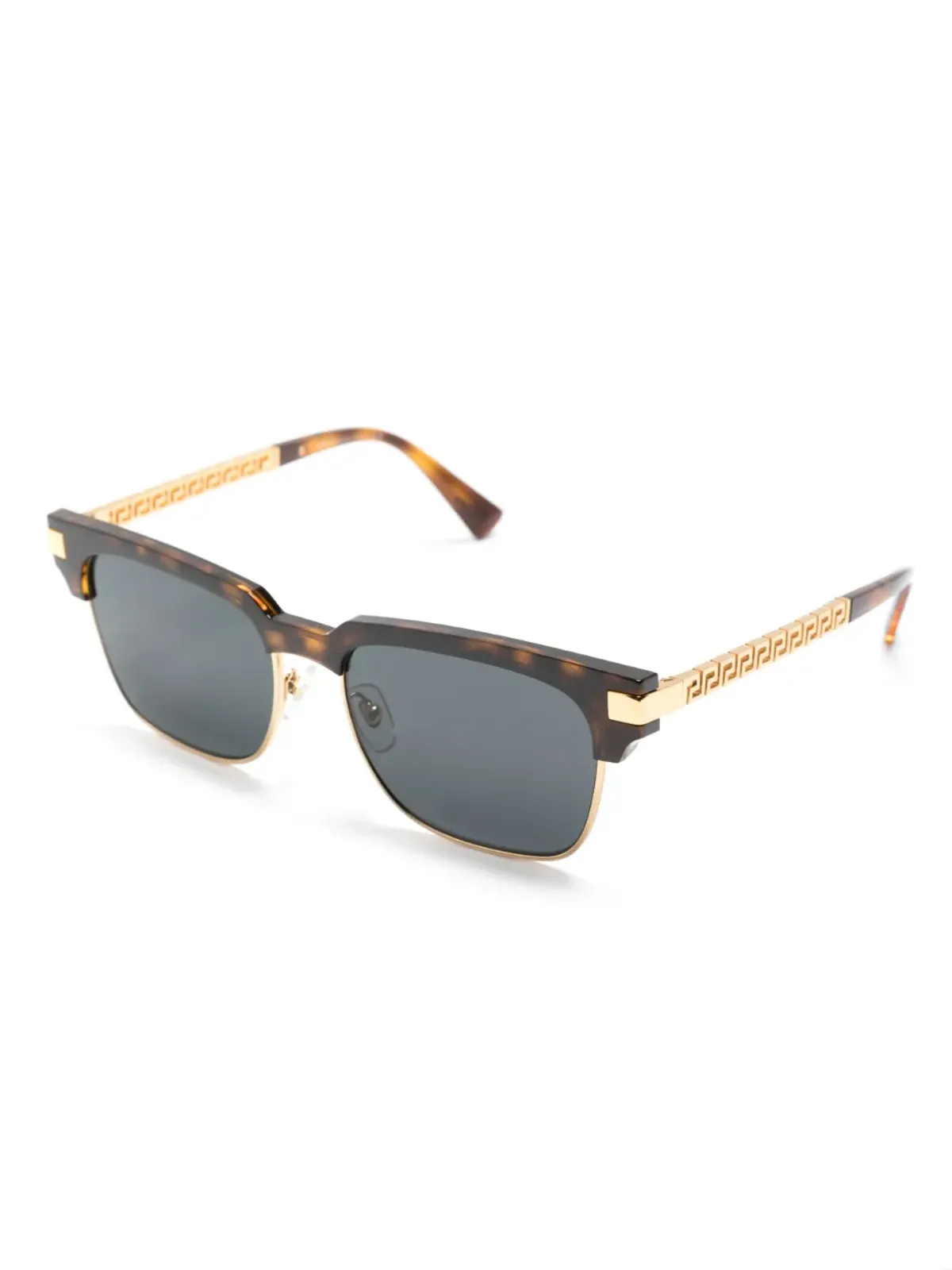 Versace Eyewear ロゴディテール スクエアフレーム サングラス - 画像2