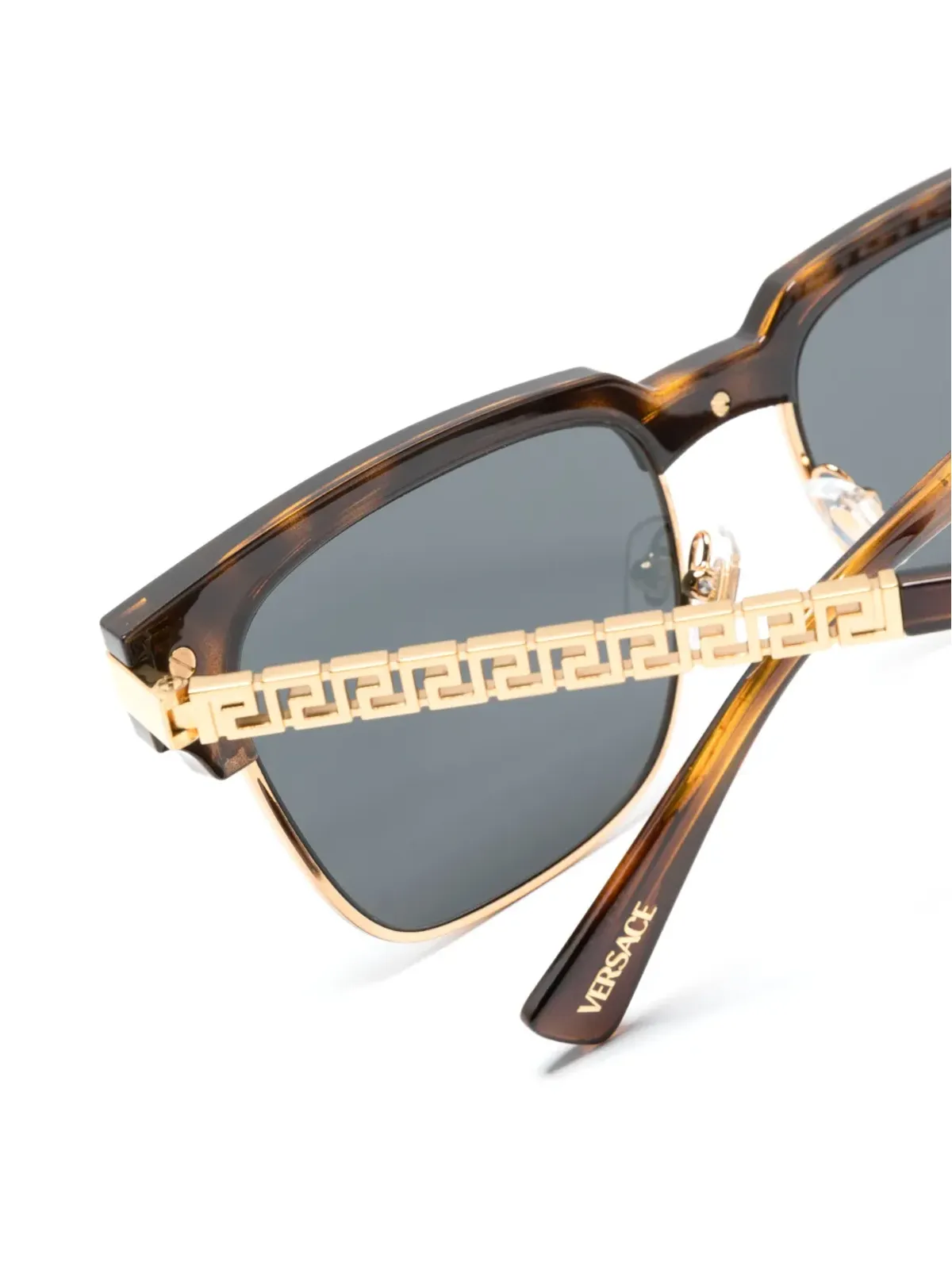 Versace Eyewear ロゴディテール スクエアフレーム サングラス - 画像3