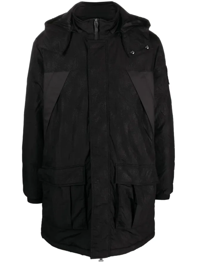 Ea7 Emporio Armani Ea7 Emporio Armani ロゴパッチ付きフードジャケットの商品画像