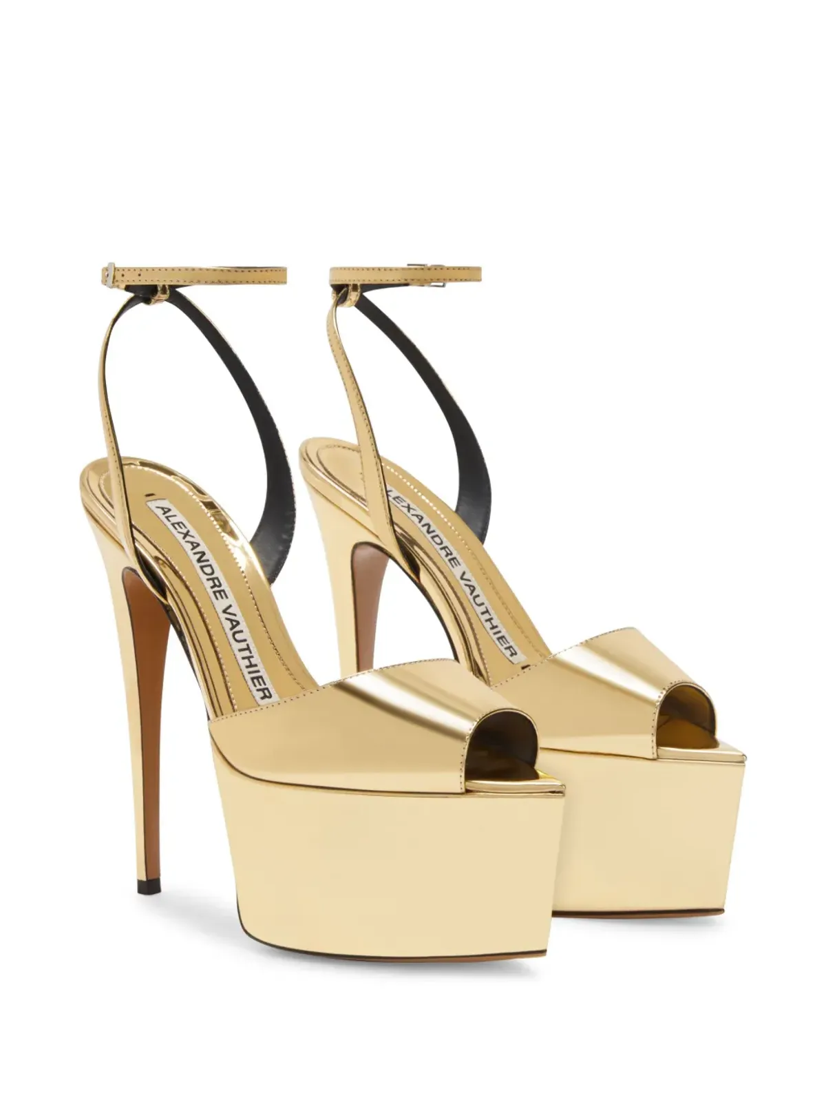 Alexandre Vauthier オープントゥバックルサンダル - 画像2